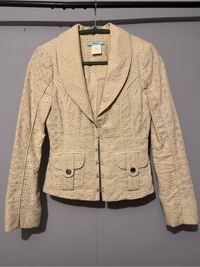 Vintage Marciano Eyelet Tailored Blazer